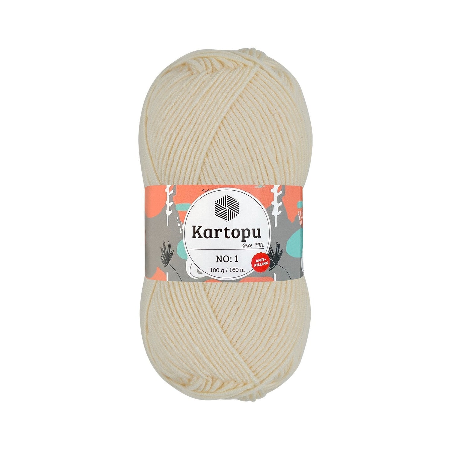 Kartopu No 1 K025 yarn by YarnPark