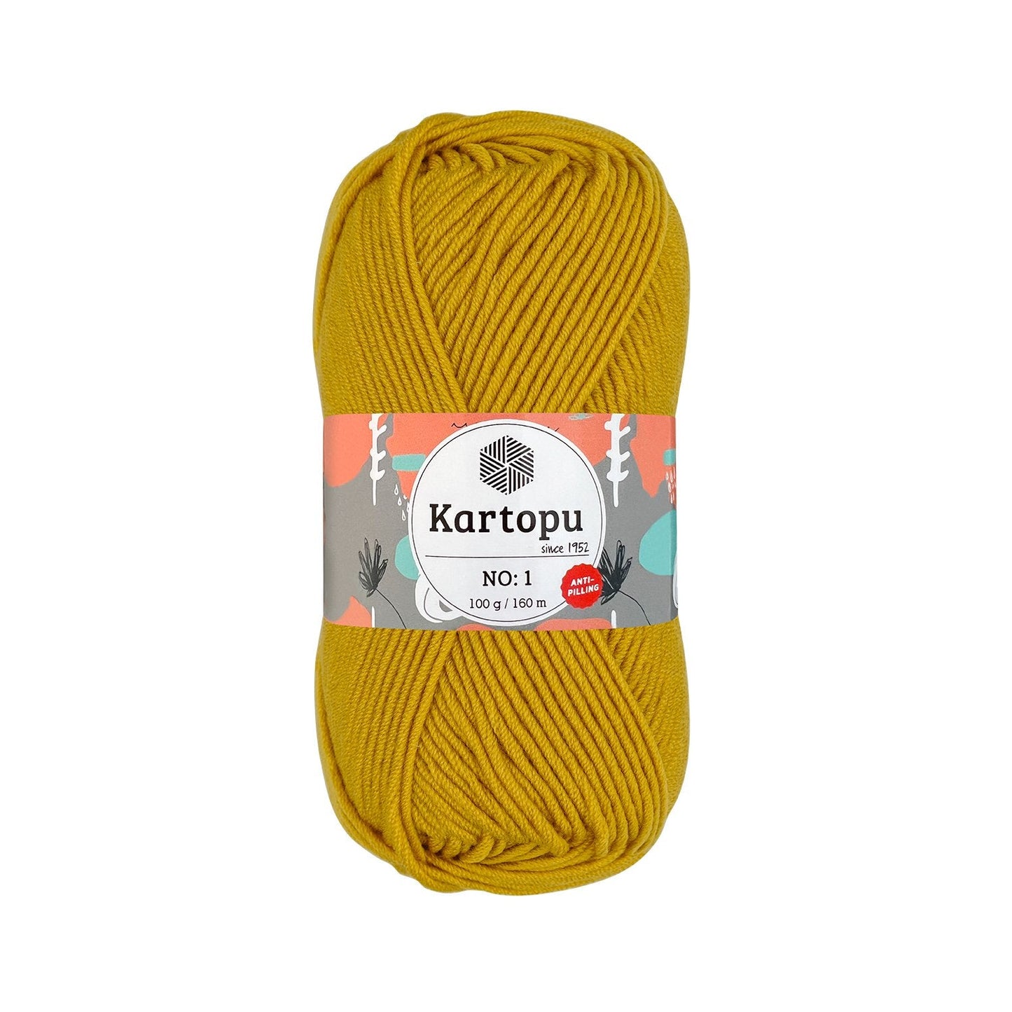 Kartopu No 1 K1321 yarn by YarnPark