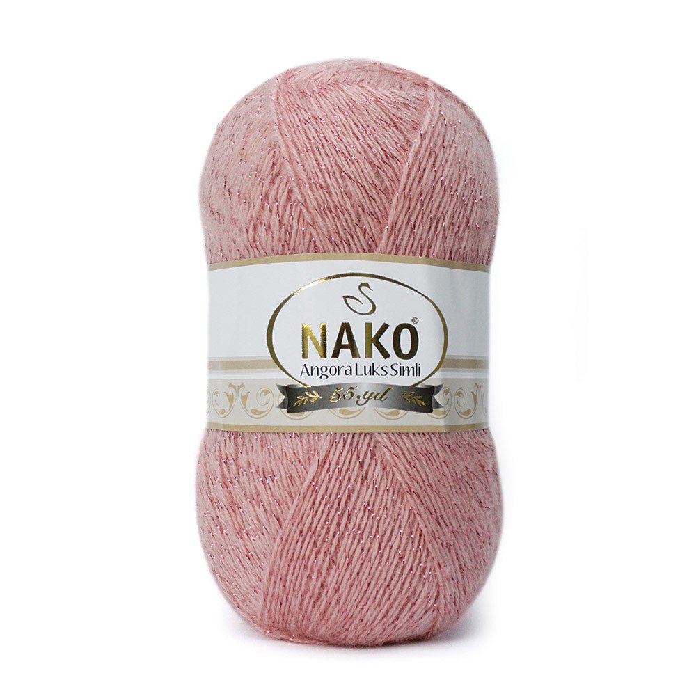 Nako Angora Luks Simli 1424 yarn by YarnPark