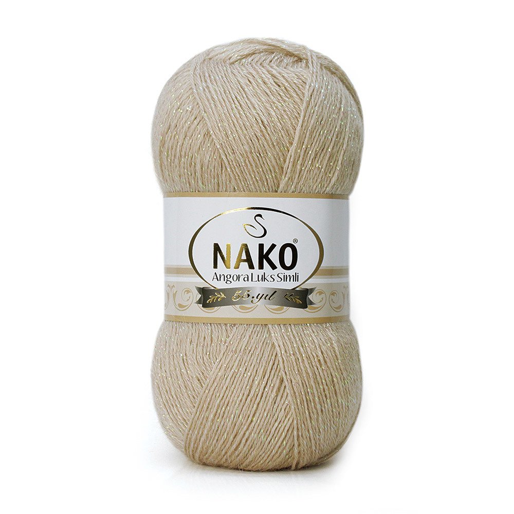 Nako Angora Luks Simli 6858 yarn by YarnPark