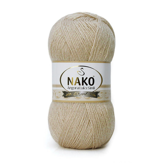 Nako Angora Luks Simli 6858 yarn by YarnPark