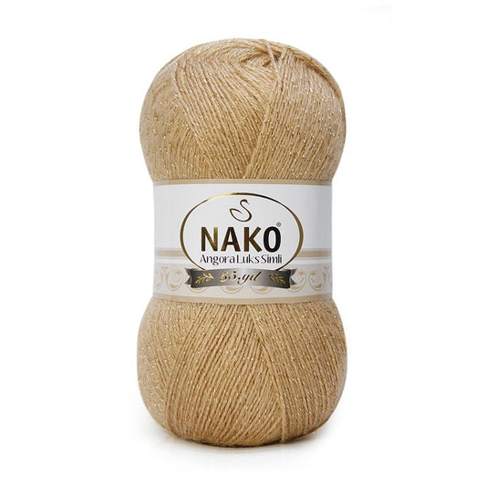 Nako Angora Luks Simli 6944 yarn by YarnPark