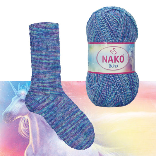 Nako Boho Desen 87724 yarn by YarnPark