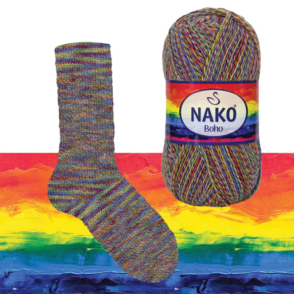 Nako Boho Desen 87727 yarn by YarnPark