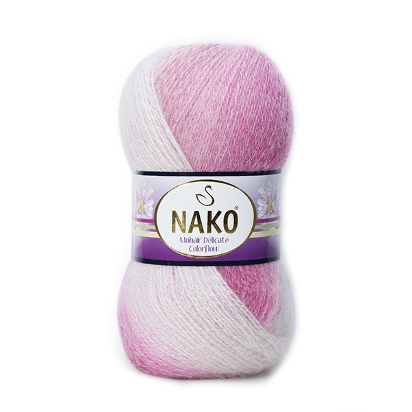 Nako Mohair Delicate Colorflow 28081 yarn by YarnPark