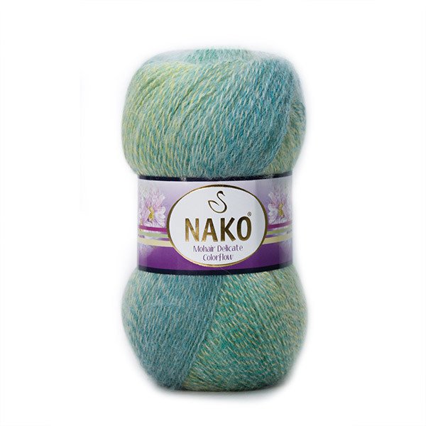 Nako Mohair Delicate Colorflow 28086 yarn by YarnPark