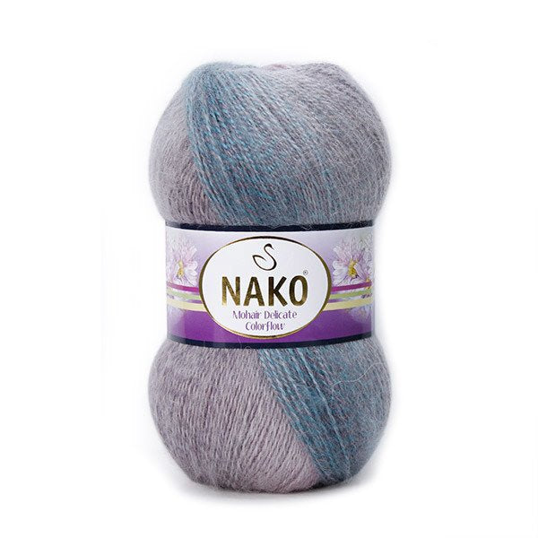Nako Mohair Delicate Colorflow 28088 yarn by YarnPark