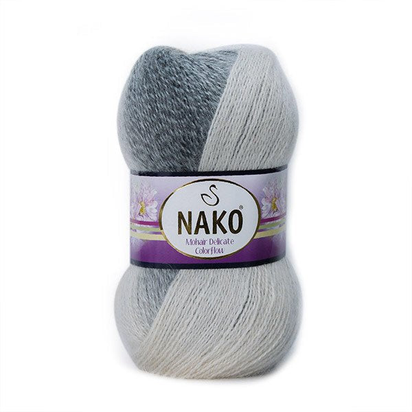 Nako Mohair Delicate Colorflow 28092 yarn by YarnPark