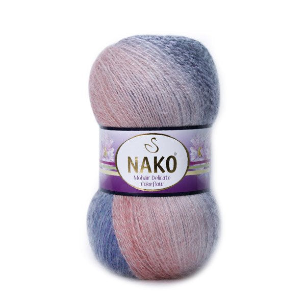 Nako Mohair Delicate Colorflow 28098 yarn by YarnPark