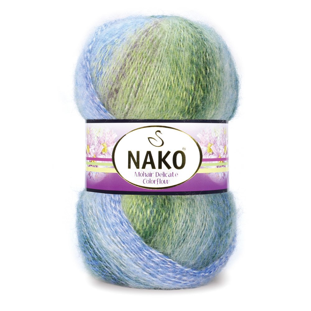 Nako Mohair Delicate Colorflow 7248 yarn by YarnPark