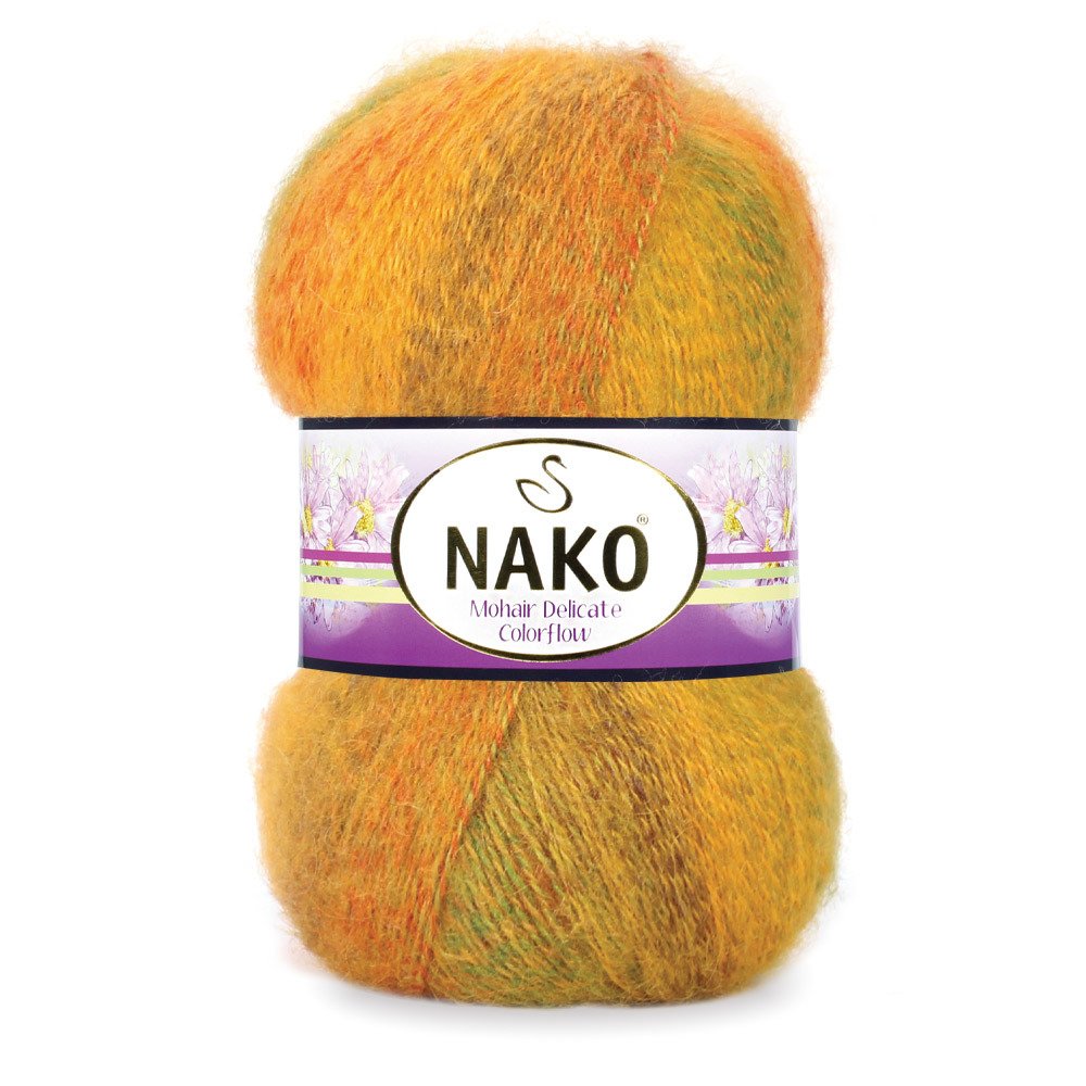 Nako Mohair Delicate Colorflow 7252 yarn by YarnPark
