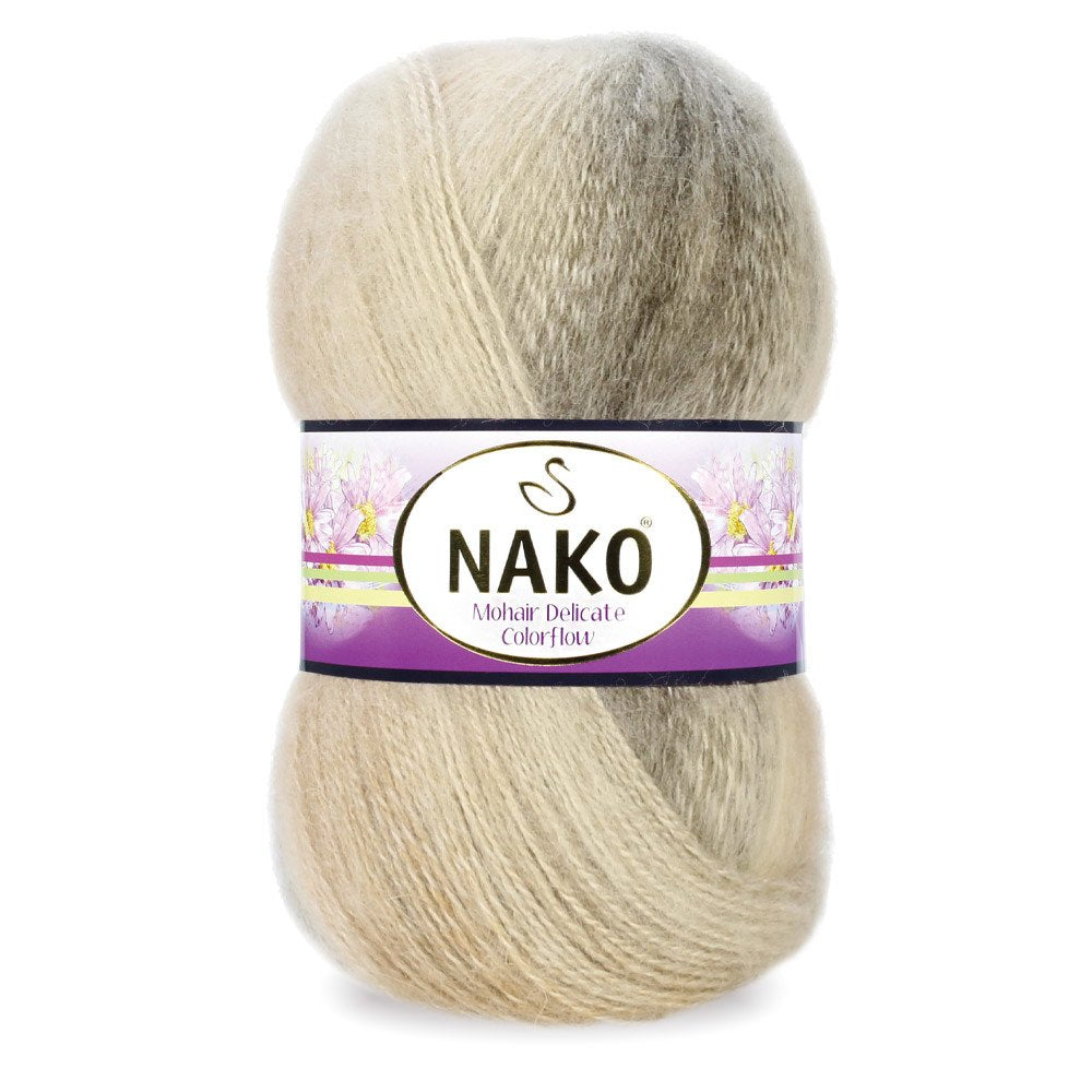Nako Mohair Delicate Colorflow 7309 yarn by YarnPark