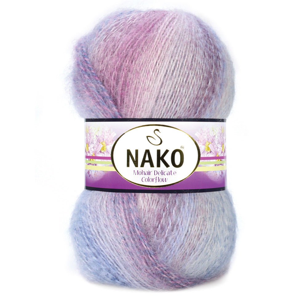 Nako Mohair Delicate Colorflow 75718 yarn by YarnPark
