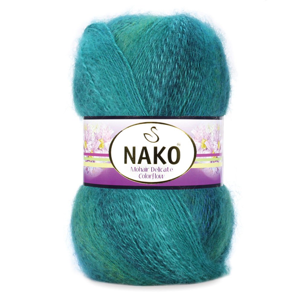 Nako Mohair Delicate Colorflow 7936 yarn by YarnPark