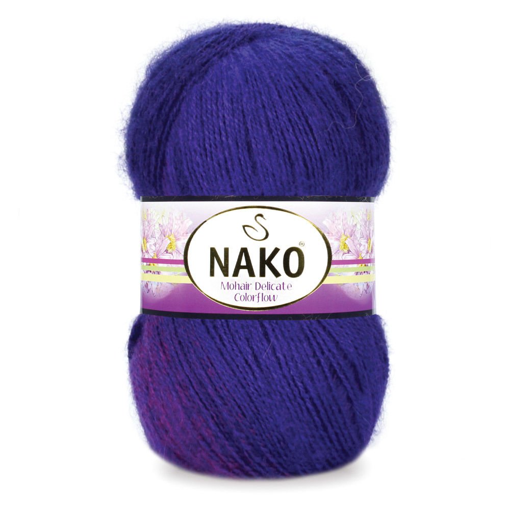 Nako Mohair Delicate Colorflow 7938 yarn by YarnPark