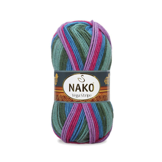 Nako Vega Stripe 82408 yarn by YarnPark