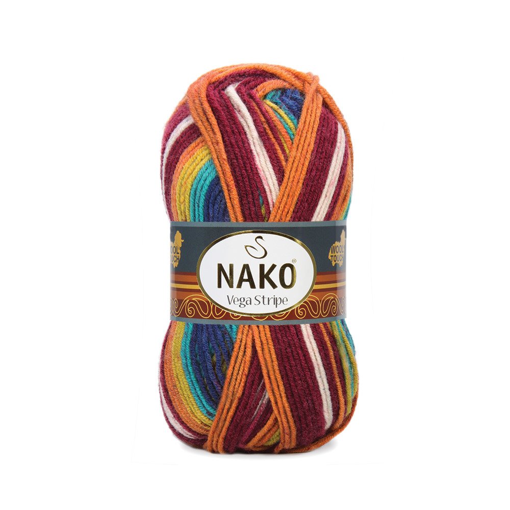 Nako Vega Stripe 82409 yarn by YarnPark