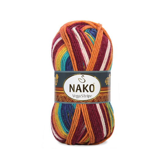 Nako Vega Stripe 82409 yarn by YarnPark