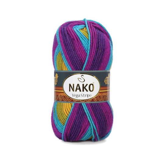 Nako Vega Stripe 82410 yarn by YarnPark