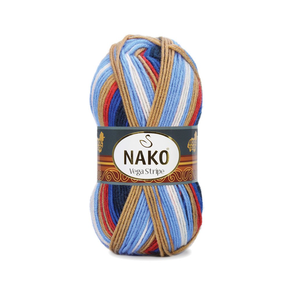 Nako Vega Stripe 82411 yarn by YarnPark