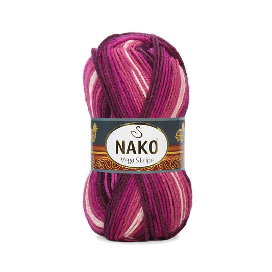 Nako Vega Stripe 82413 yarn by YarnPark