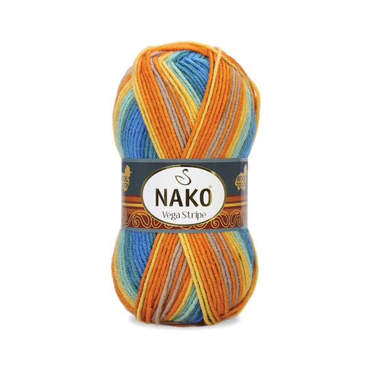 Nako Vega Stripe 82421 yarn by YarnPark