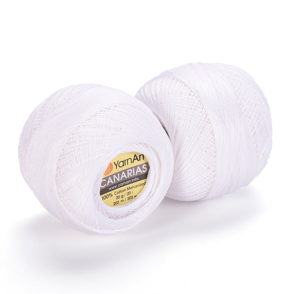 YarnArt Canarias 1000 Optik White yarn by YarnPark