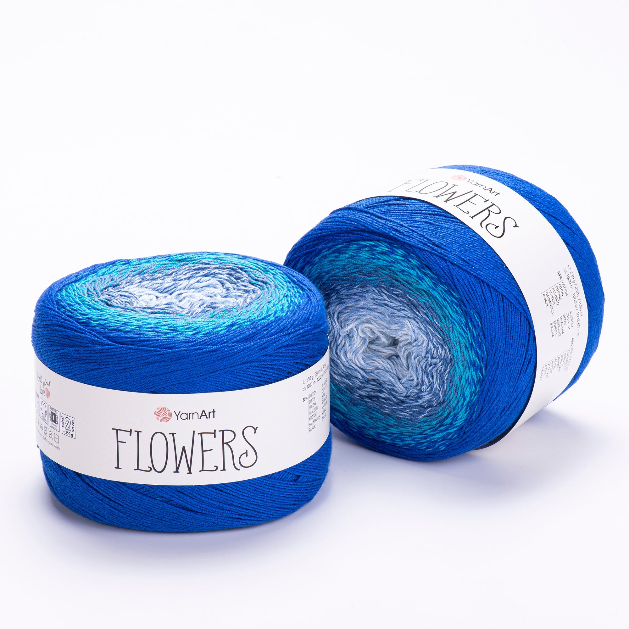 YarnArt Flowers 299: Gradient Cotton Yarn for Stunning Creations