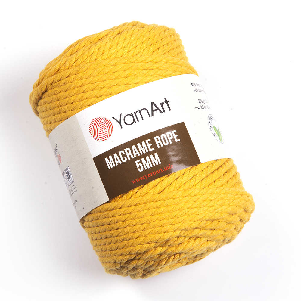 Yam Rope YarnArt Macrame Rope 5 mm - Strong & Versatile Cotton Blend