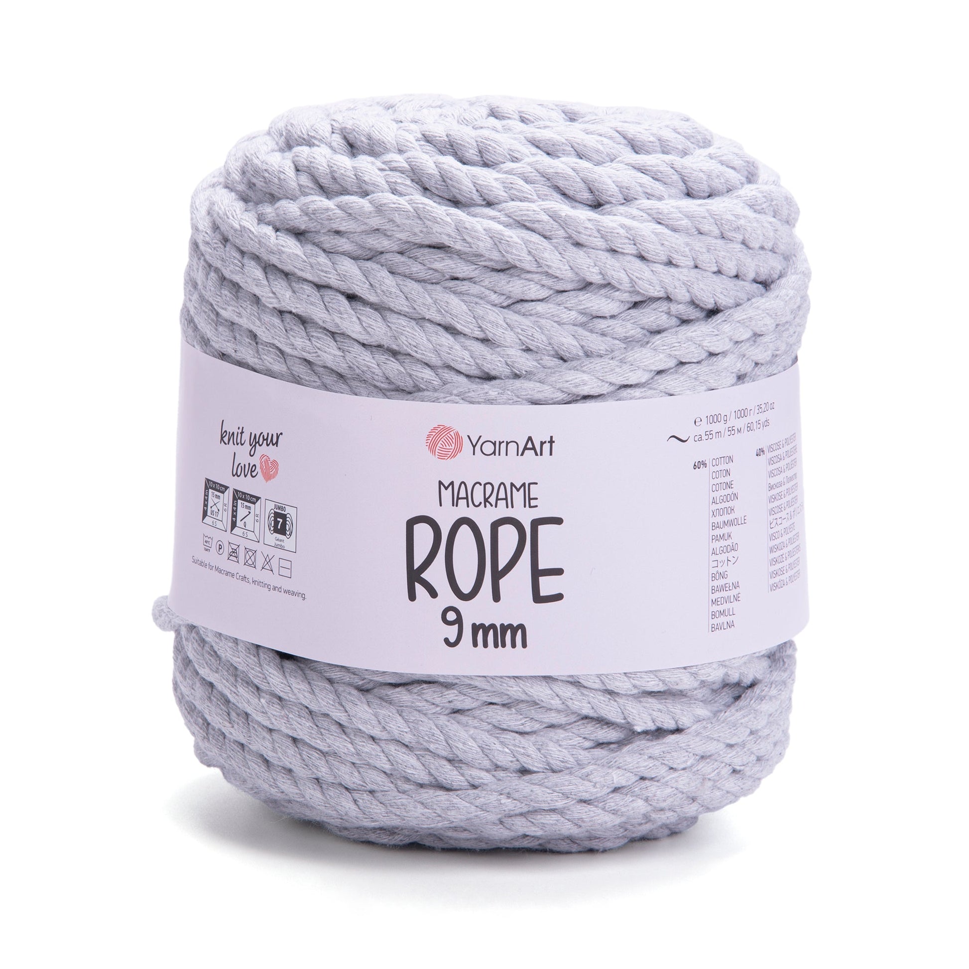 YarnArt Macrame Rope 9 mm 756 yarn by YarnPark