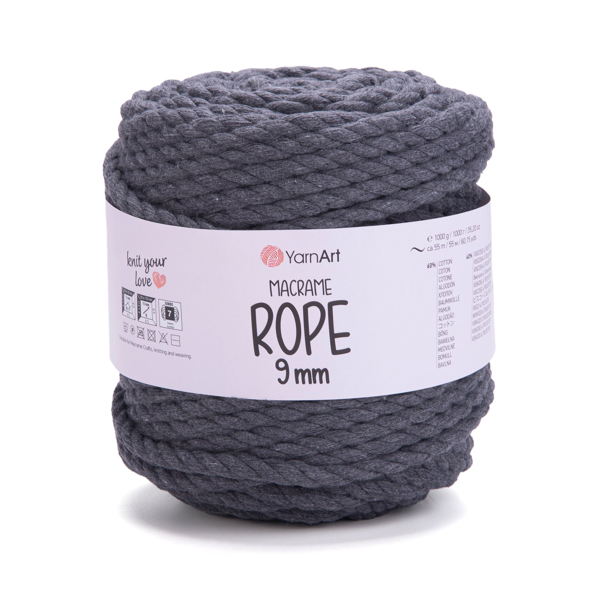 YarnArt Macrame Rope 9 mm 758 yarn by YarnPark