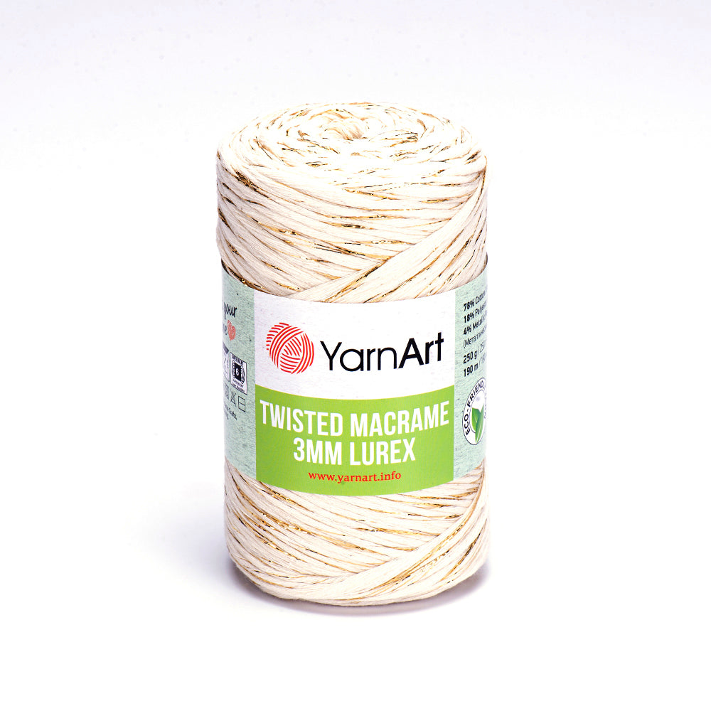 YarnArt Twisted Macrame 3 MM Lurex 752 yarn by YarnPark