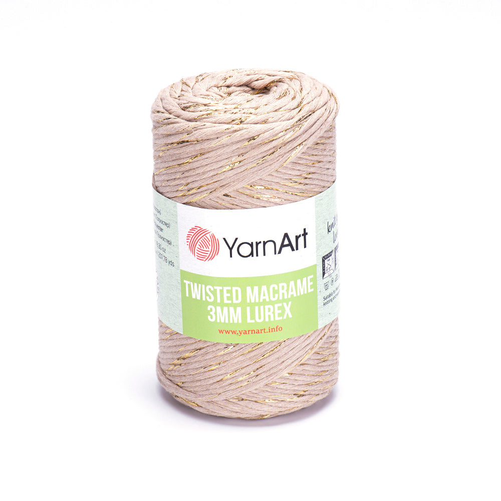 YarnArt Twisted Macrame 3 MM Lurex 753 yarn by YarnPark