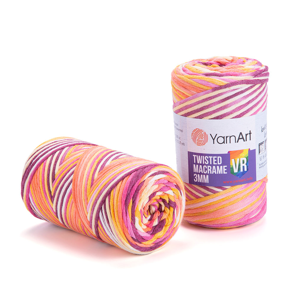 YarnArt Twisted Macrame 3mm VR 912 yarn by YarnPark