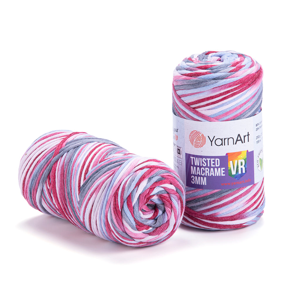 YarnArt Twisted Macrame 3mm VR 917 yarn by YarnPark