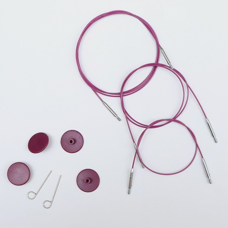 Purple Stainless Steel Cable (360° Rotating)