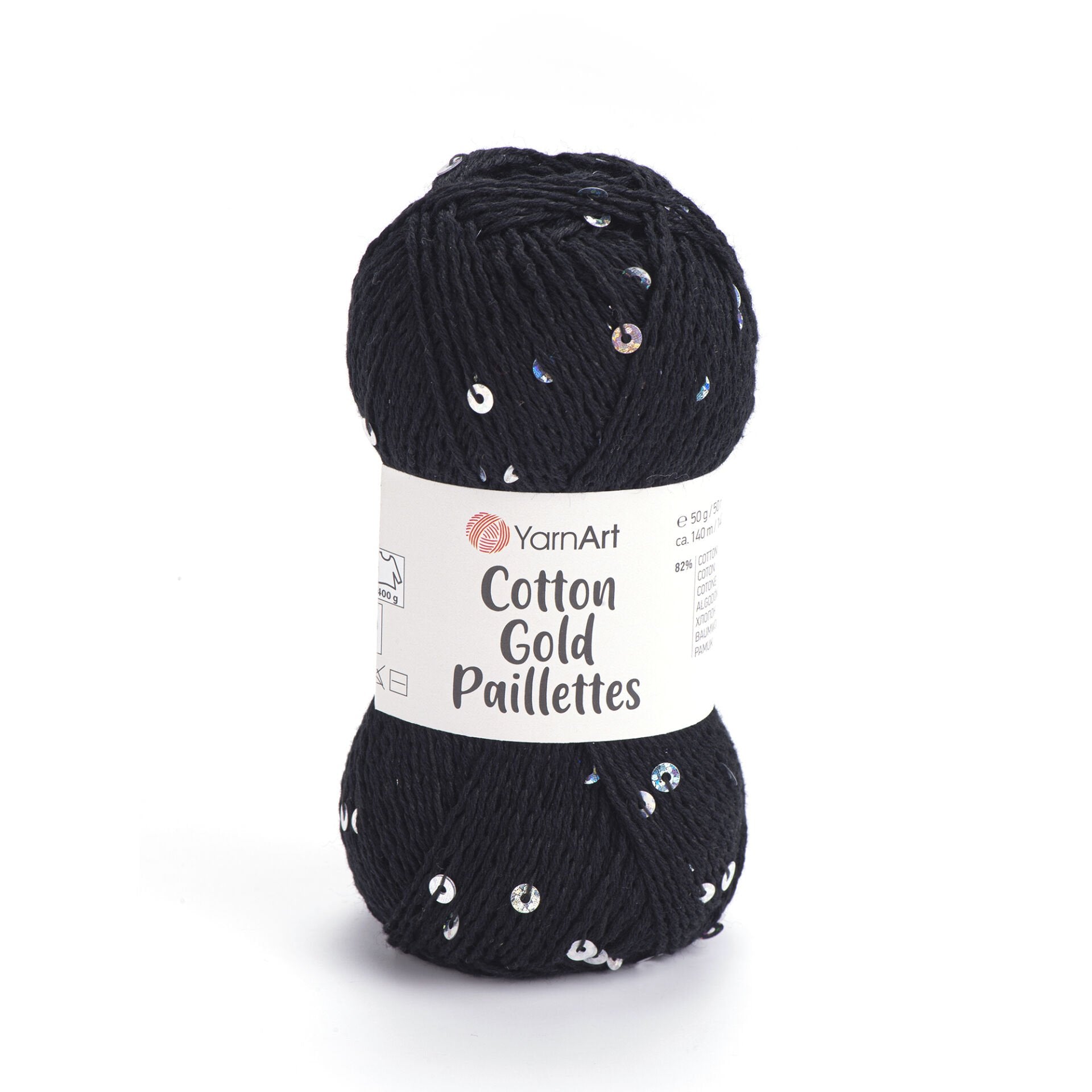 YarnArt Cotton Gold Paillettes 7101 by Yarn Park