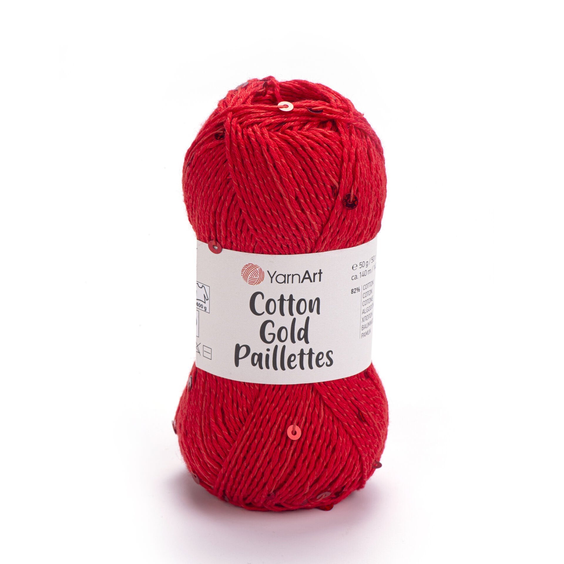 YarnArt Cotton Gold Paillettes 7115 by Yarn Park